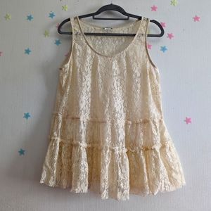 Lace layered Tank